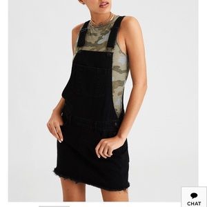 NWT American Eagle Black overall dress